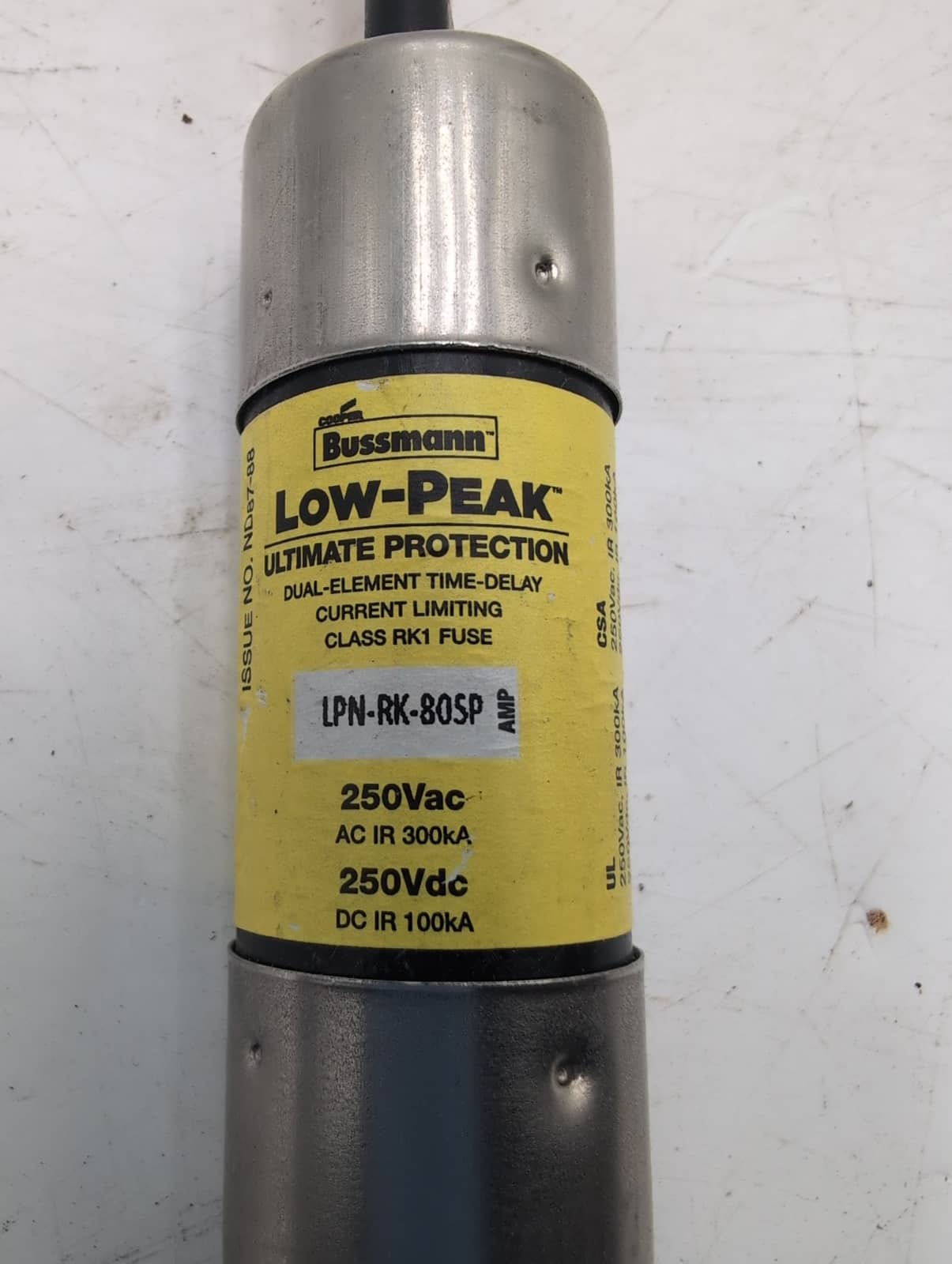 Bussmann LPN-RK-80SP Fuse 80A 250V