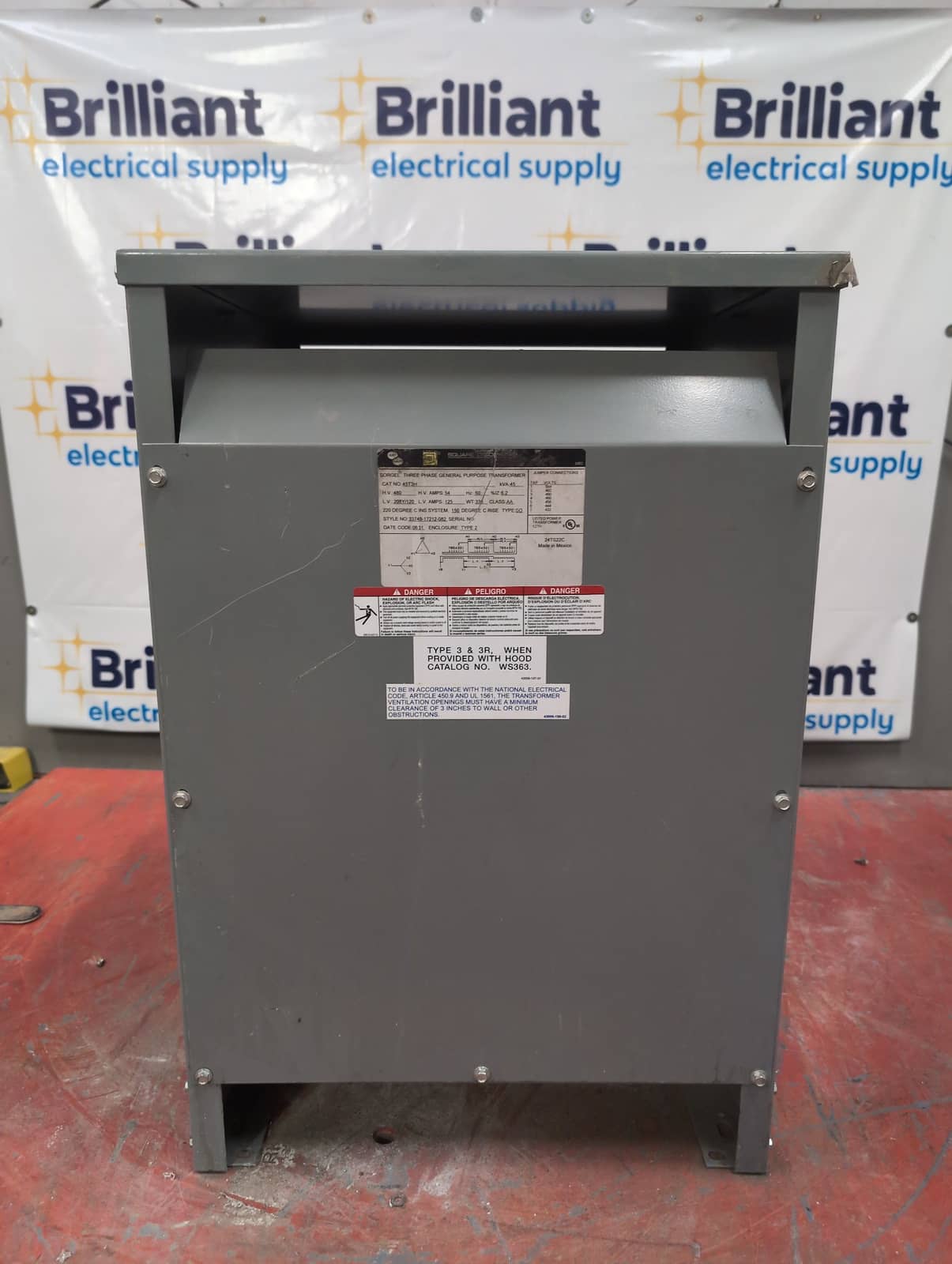 Square D 45T3H Dry Type Transformers — image 1 of 8
