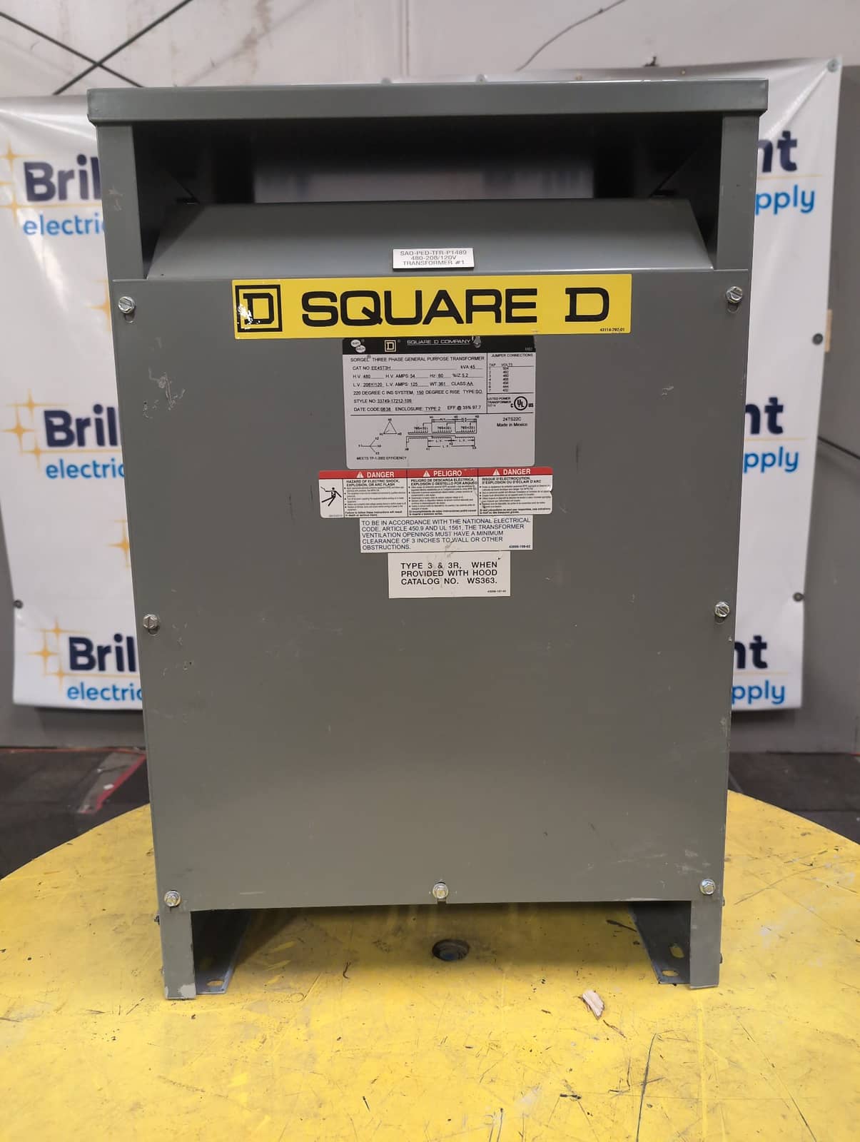 Square D EE45T3H Dry Type Transformers — image 1 of 10