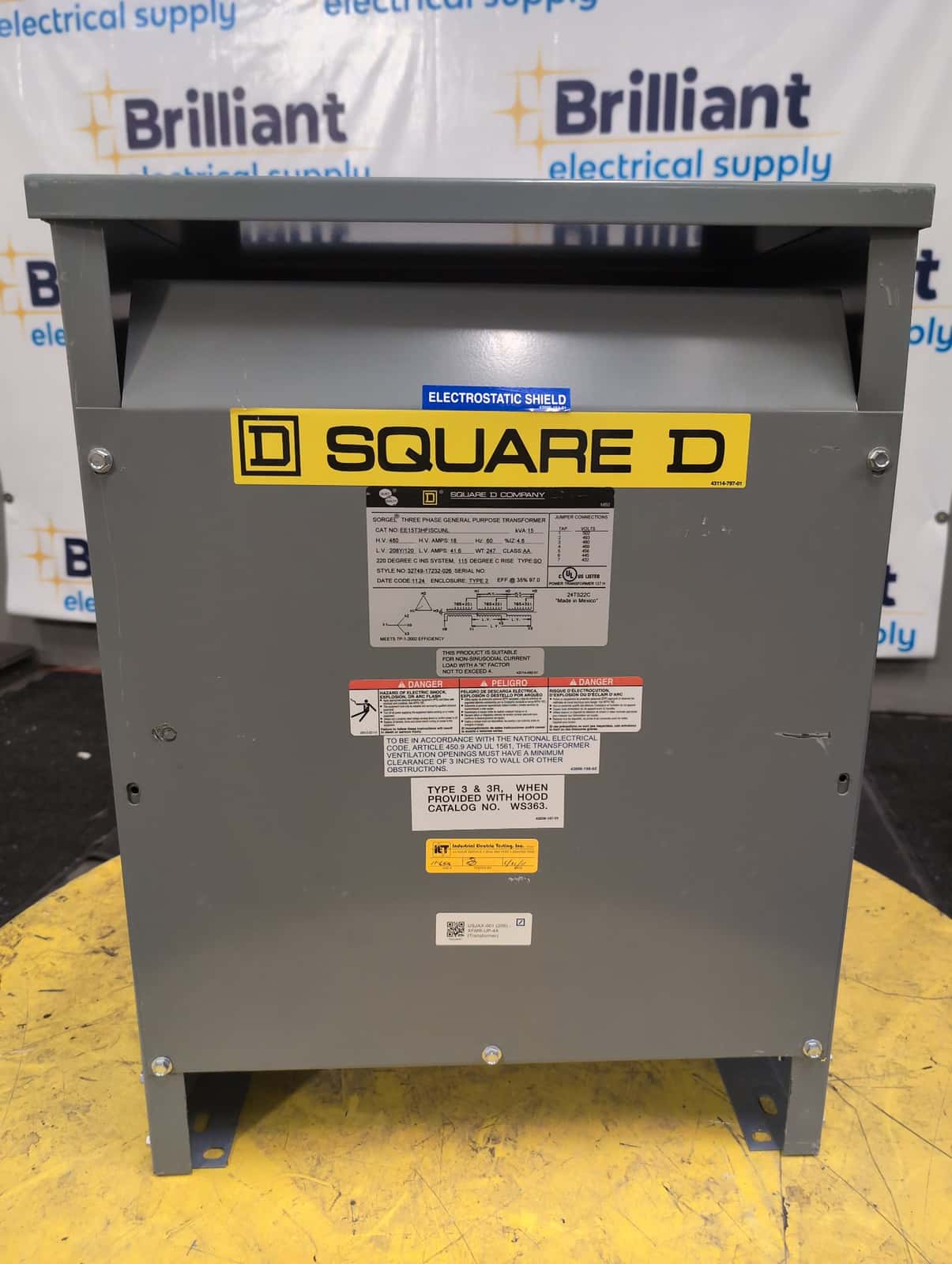 Square D EE15T3HFISCUNL Dry Type Transformers — image 1 of 10