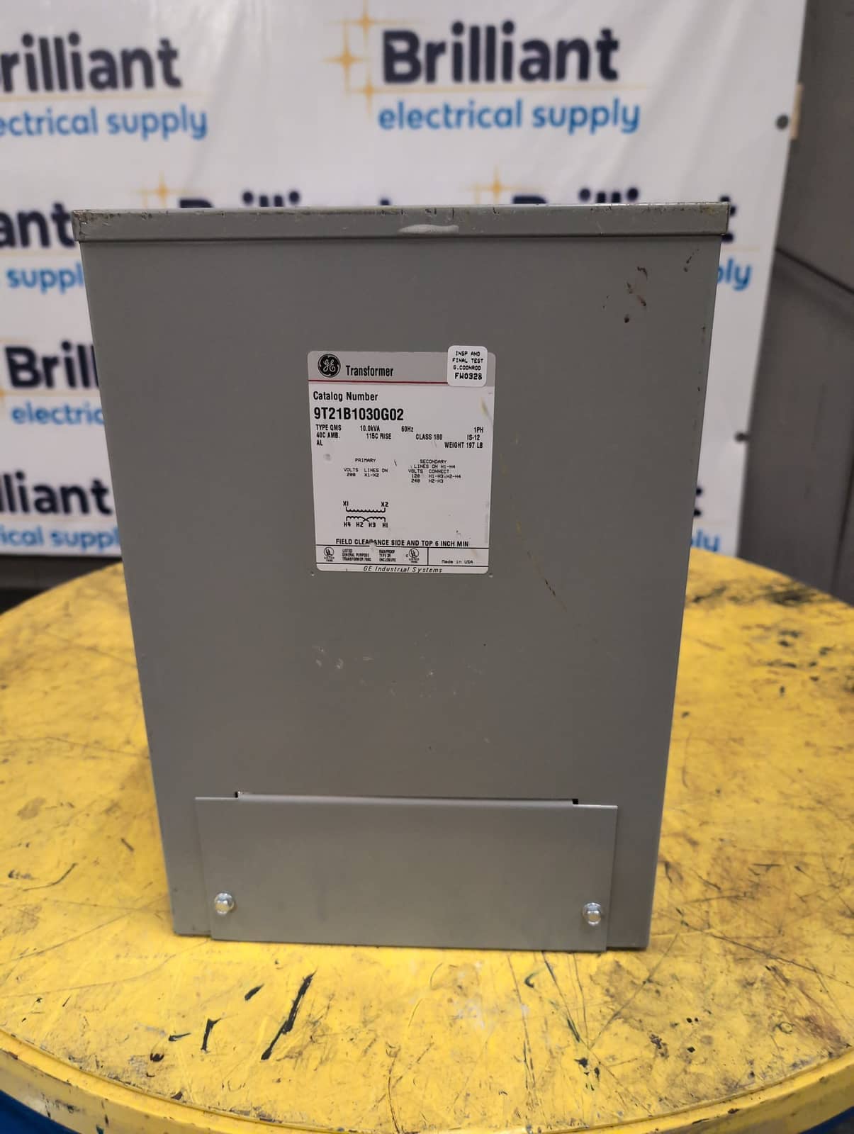 GE 9T21B1030AG02 Control Transformer 10kVA 208V 120/240V NEMA 3R