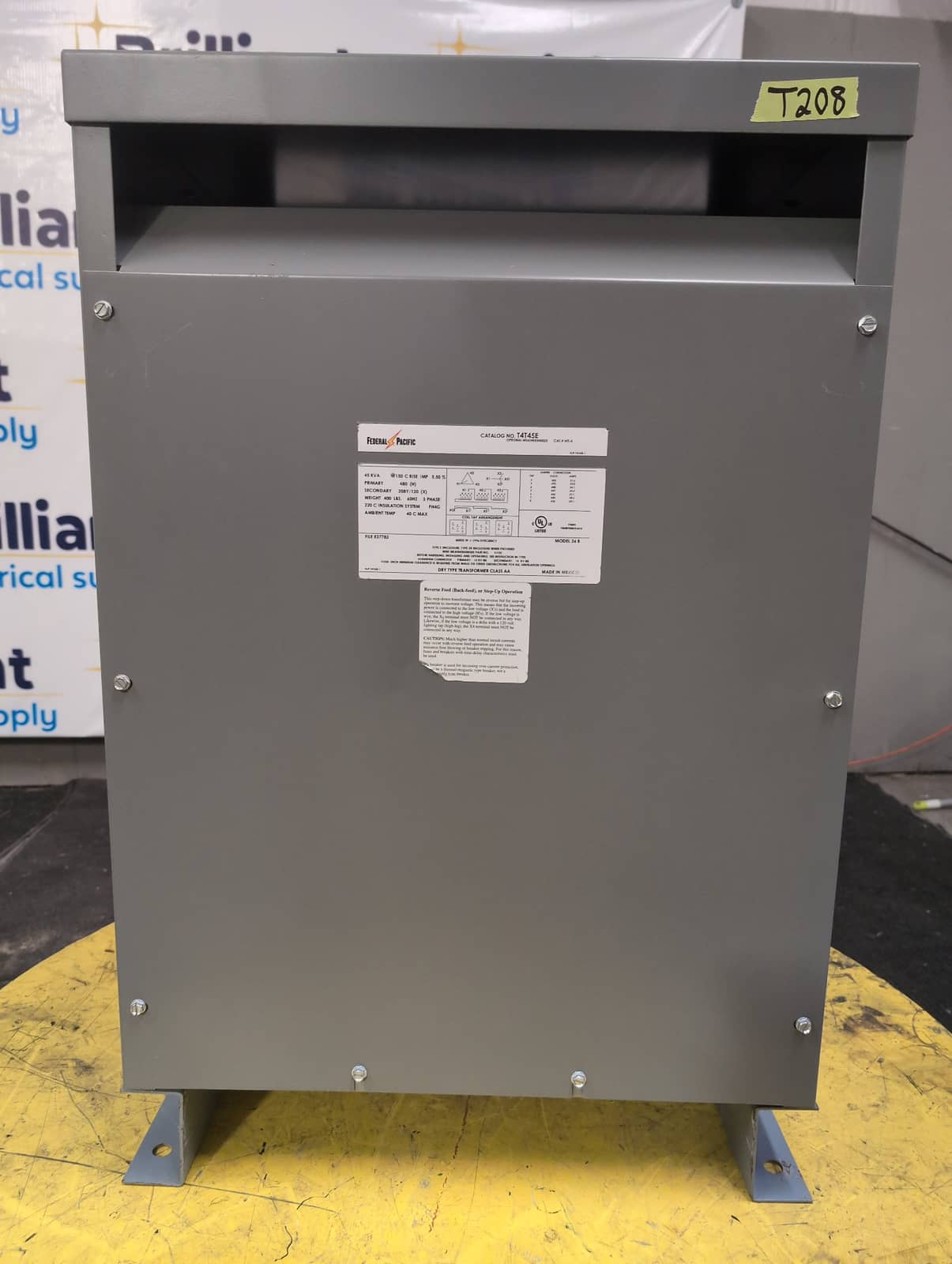 Federal Pacific T4T45E Dry Type Transformers — image 1 of 8