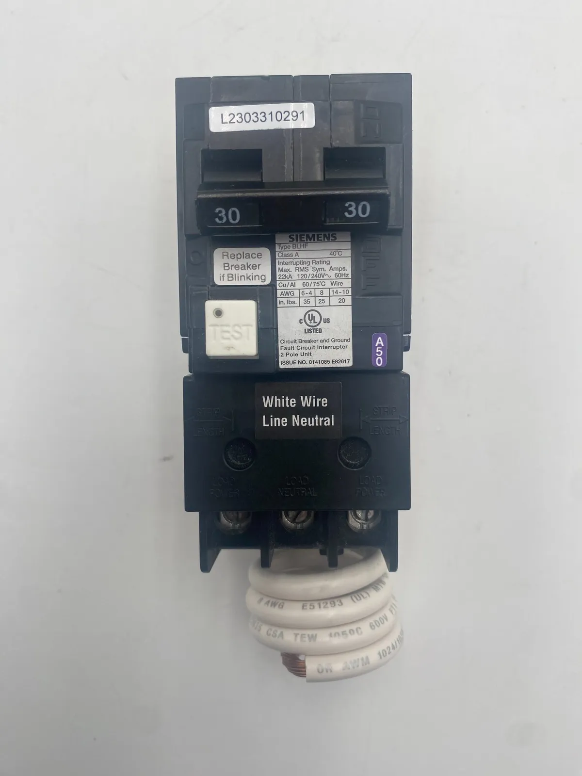 Siemens BF230 Circuit Breaker 30A 240V 2 Pole